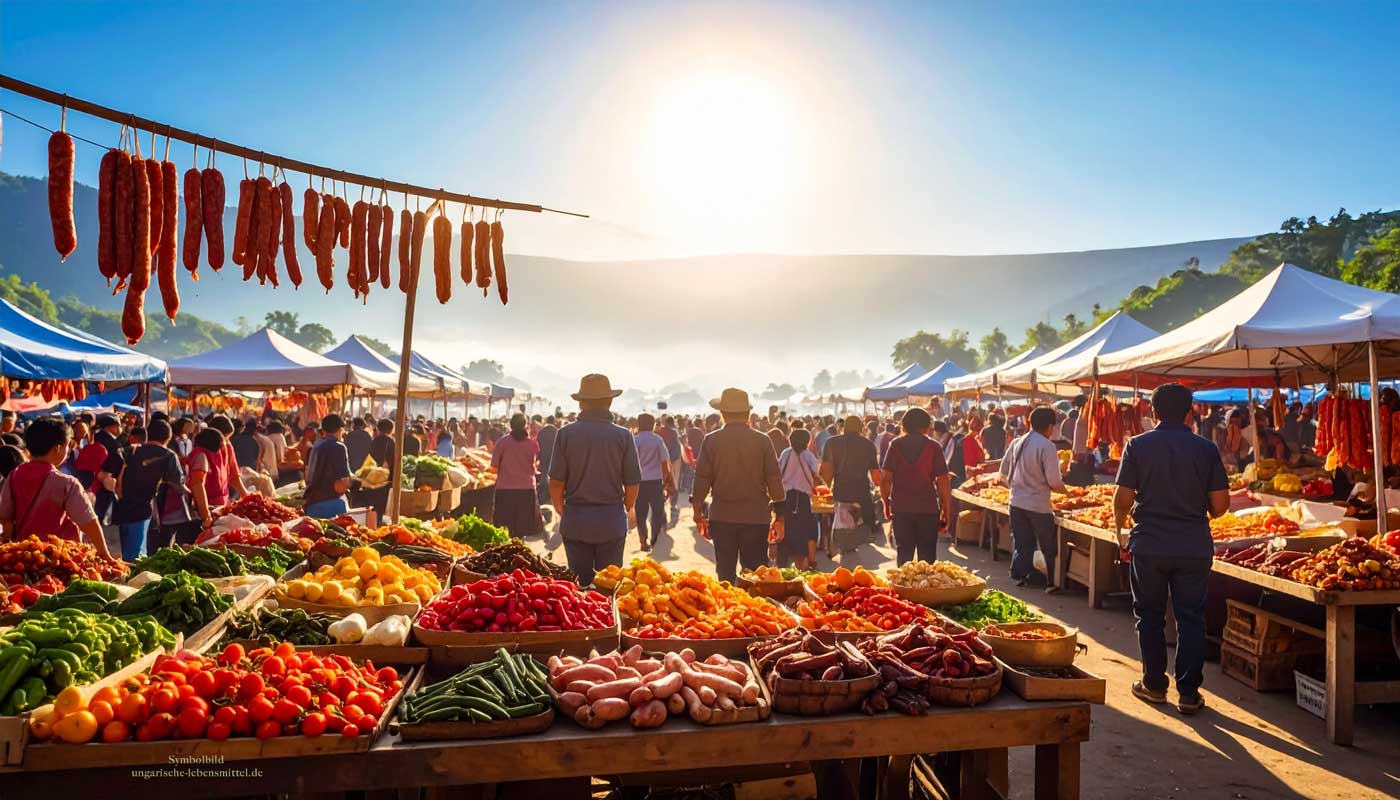 Ungarische Märkte sind ein Fest für die Sinne: Entdecken Sie regionale Spezialitäten, handgemachte Produkte und die kulinarische Vielfalt Ungarns hautnah.